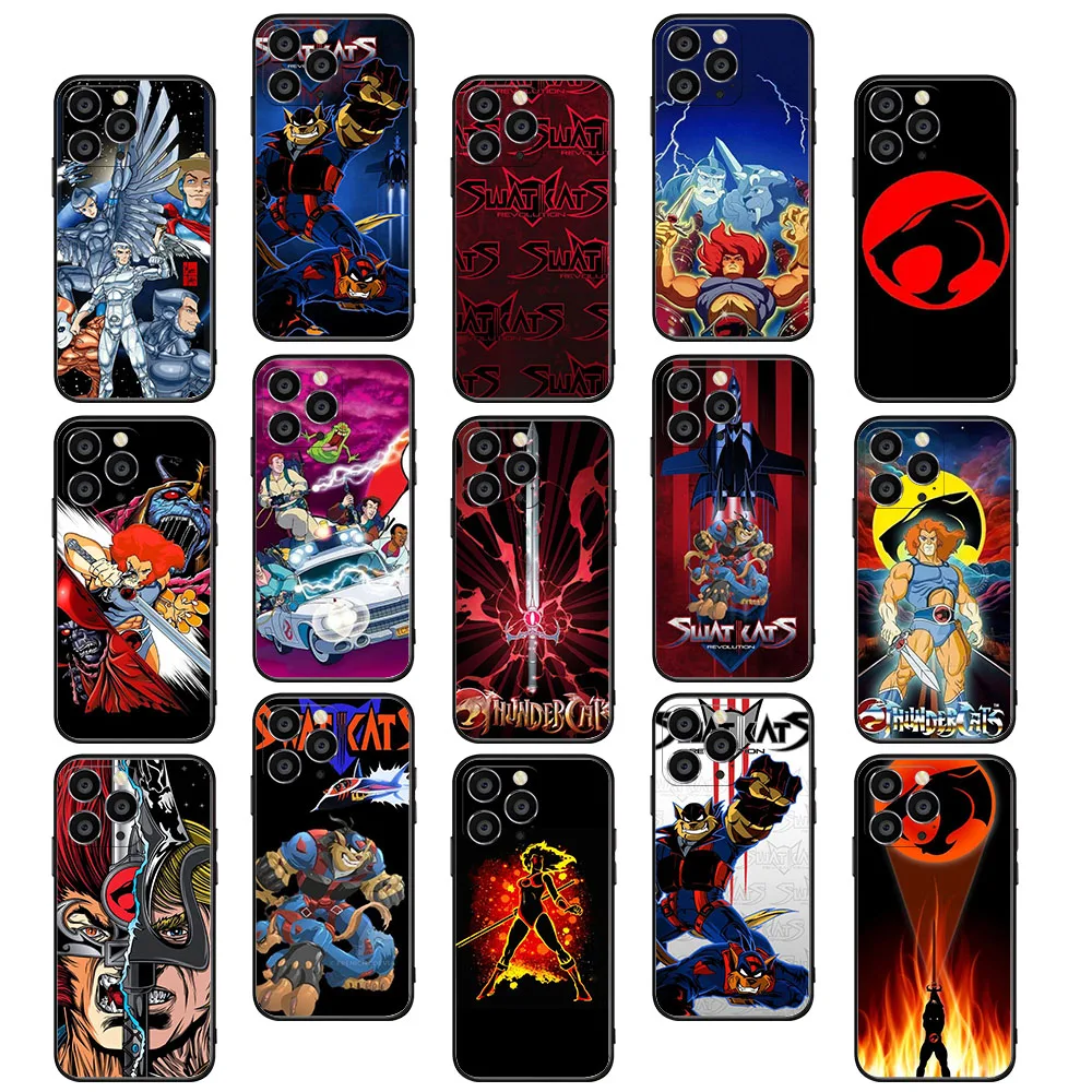 Funda blanda de Thundercats BY-70 para iPhone X XS 11 12 13 14 Mini Pro Max Plus