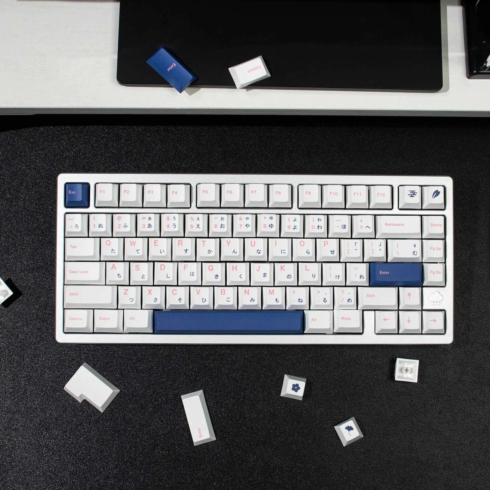 Teclas PBT Perfil Cherry WOB en Inglés y Japonés para Interruptores MX - imagen 2