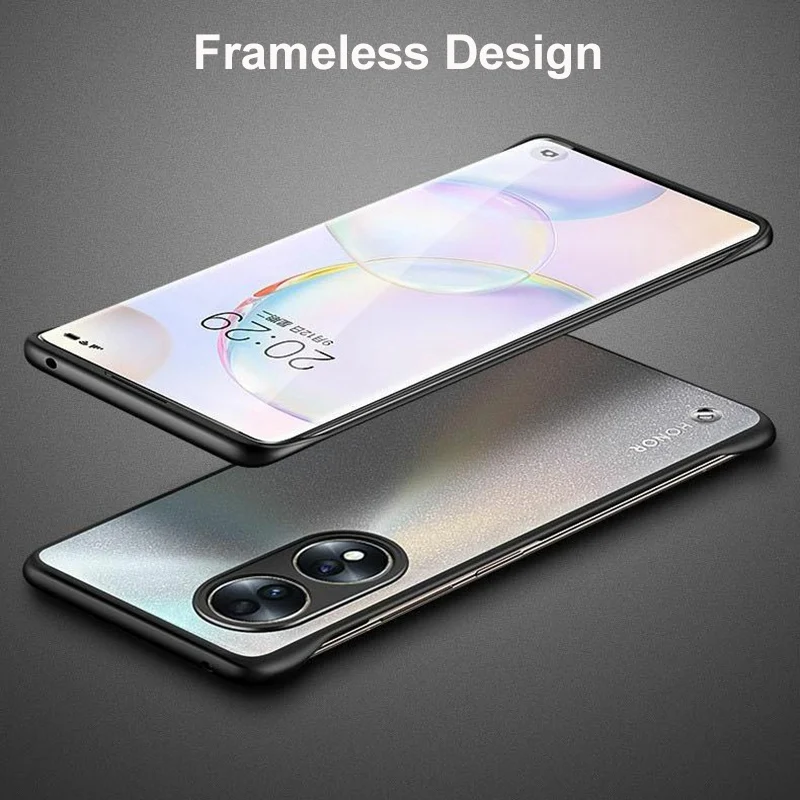 Funda de teléfono sin marco para Honor 90 Pro, cubierta mate dura, protección de PC, anillo a prueba de golpes para Honor 90 80 70 Pro Plus - imagen 4