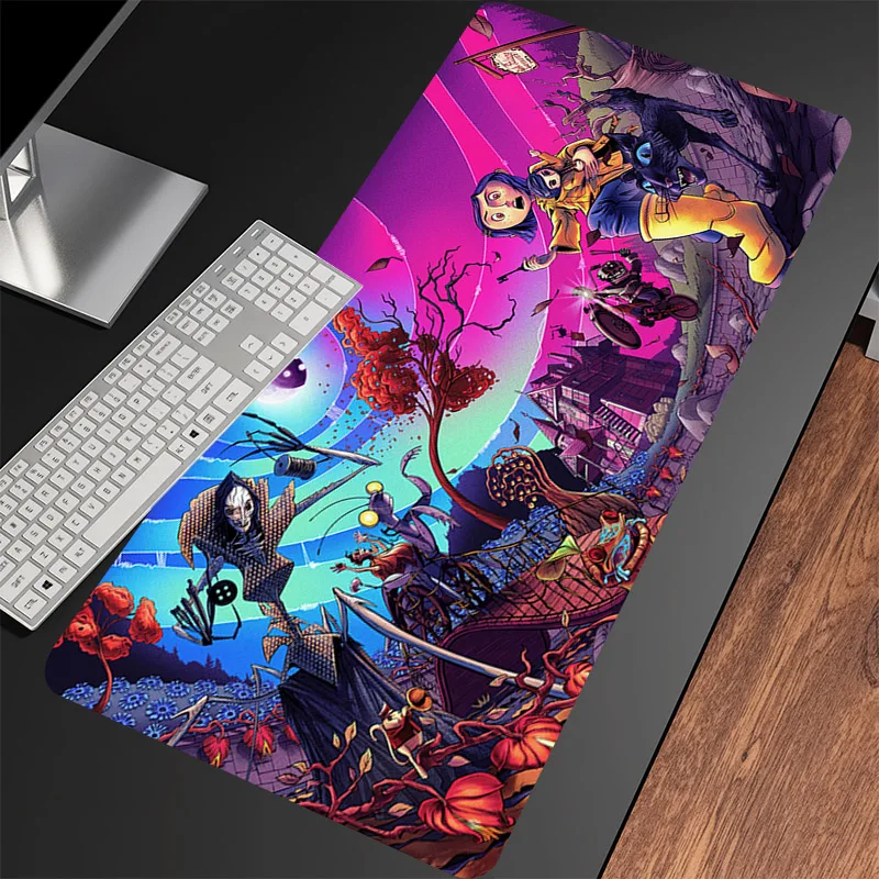 Alfombrillas de ratón personalizadas, alfombrilla de ratón de Anime Horry c-coralines, alfombrilla grande para mesa de oficina, alfombrilla antideslizante para ordenador portátil para juegos