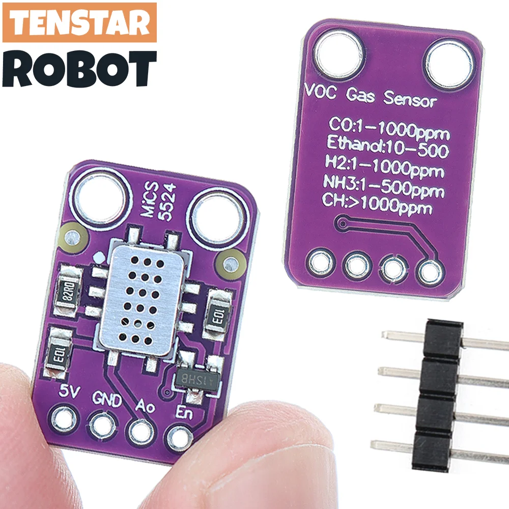 TENSTAR MICS-5524 Módulo Sensor de Gas de calidad del aire monóxido de carbono hidrógeno metano etanol H2 CO MICS5524 Placa de detección