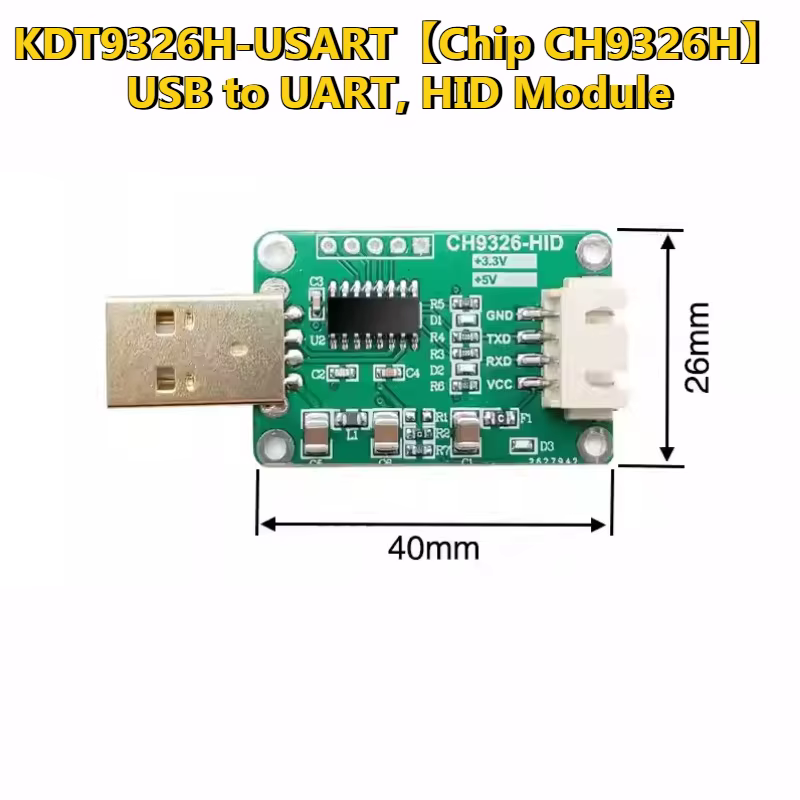 Módulo CH9326, puerto serie a USB/flash/USB a módulo TTL/HID, con mazo de cables especial KDT9326H-003-USART - imagen 4