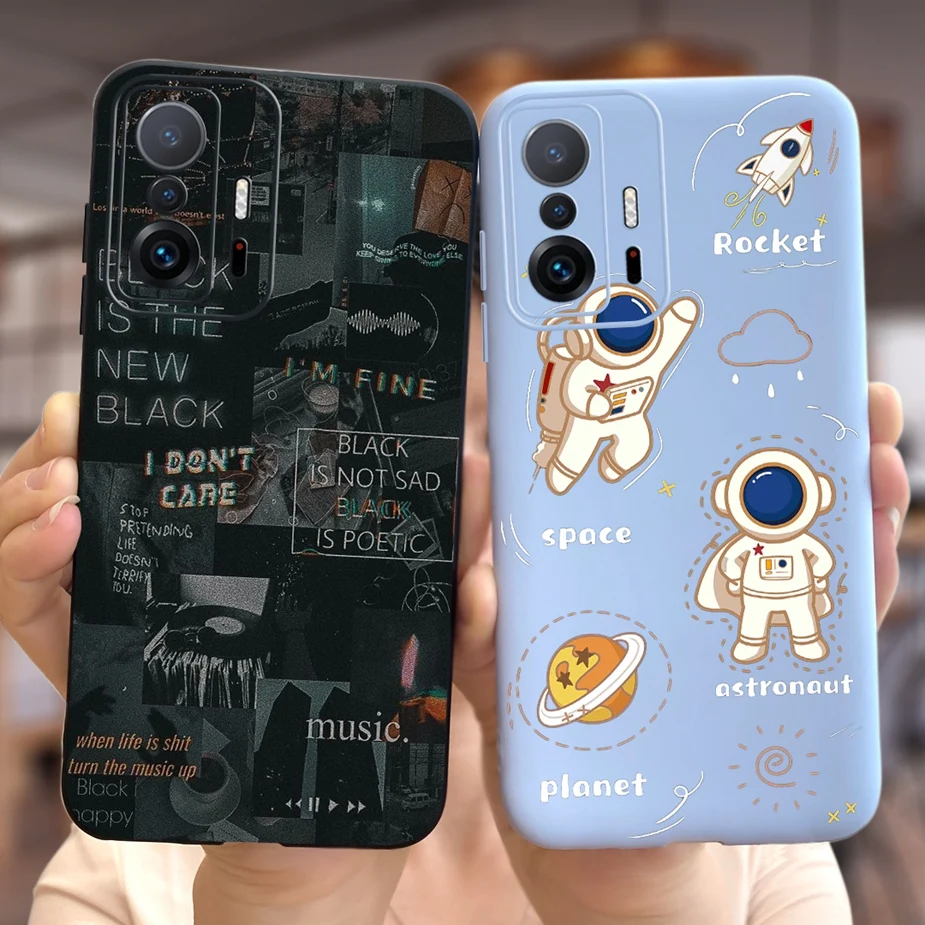 Para Xiaomi 11T Pro funda Mi 11T lindo dinosaurio cubierta de dibujos animados funda de teléfono de silicona suave para Xiaomi Mi 11T 11TPro Fundas Coque parachoques - imagen 3