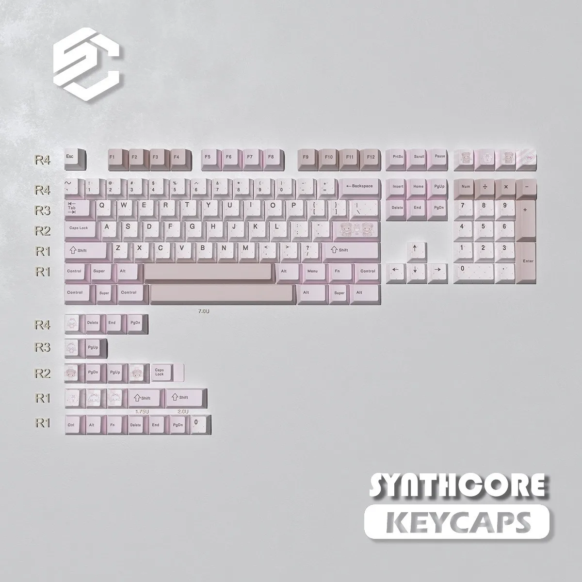 sakura pink keycaps