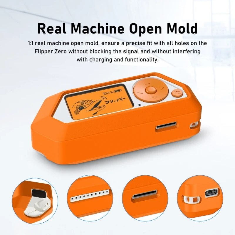 Funda de silicona para consola de juegos Flipper Zero, funda protectora antideslizante, accesorios de carcasa - imagen 4