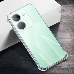 Funda Airbag Transparente Vivo Y28 Protectora 360° Antigolpes