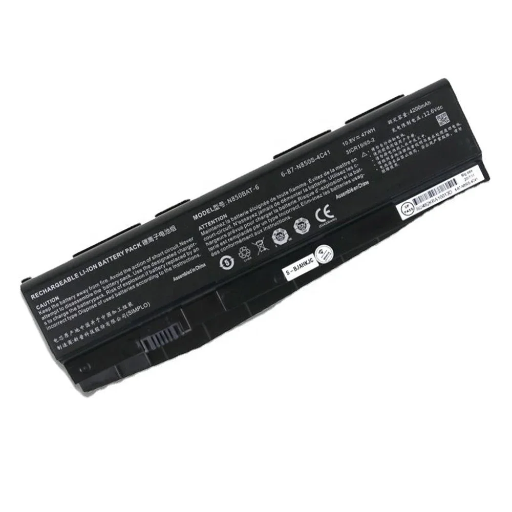 Nueva batería Original y genuino para ordenador portátil N850BAT-6 10,8 V 47/62Wh para Clevo Sabre N850HJ N870HK N850EJ N850HK 6-87-N850S-6U71 etc. - imagen 5