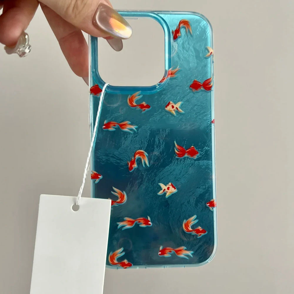 Funda de teléfono con diseño de vórtice de pescado de lujo para Samsung Galaxy A56 A07 A17 A55 A36 A26 A16 A53 A06 A14 A24 A34 A54 A15 A12 - imagen 3