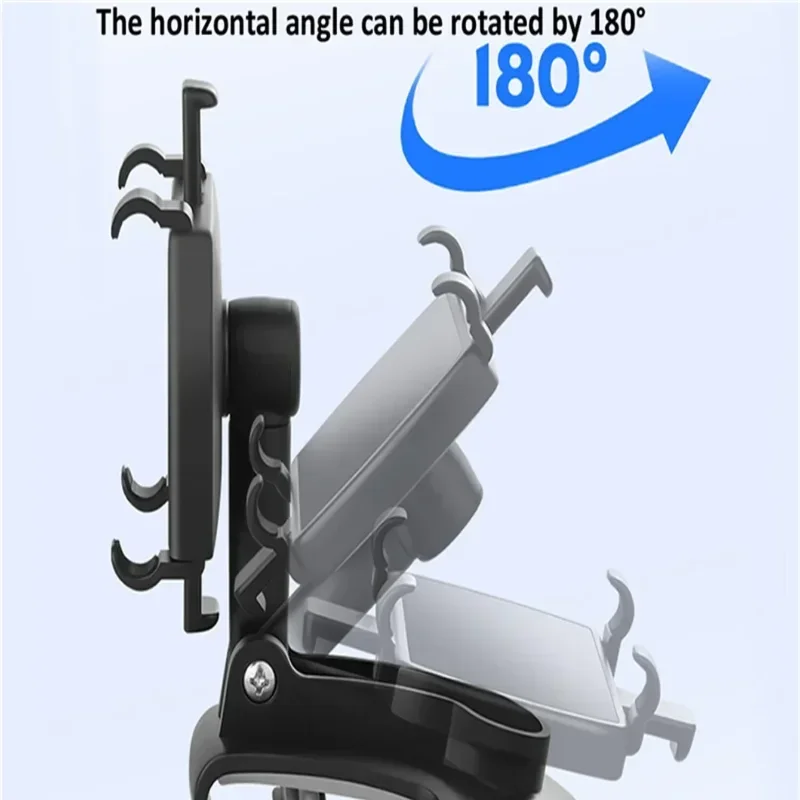 Soporte Universal para teléfono de coche, ángulo ajustable, giratorio, seguro, Clip para teléfono, fácil acceso, para iPhone, Samsung, Xiaomi - imagen 5