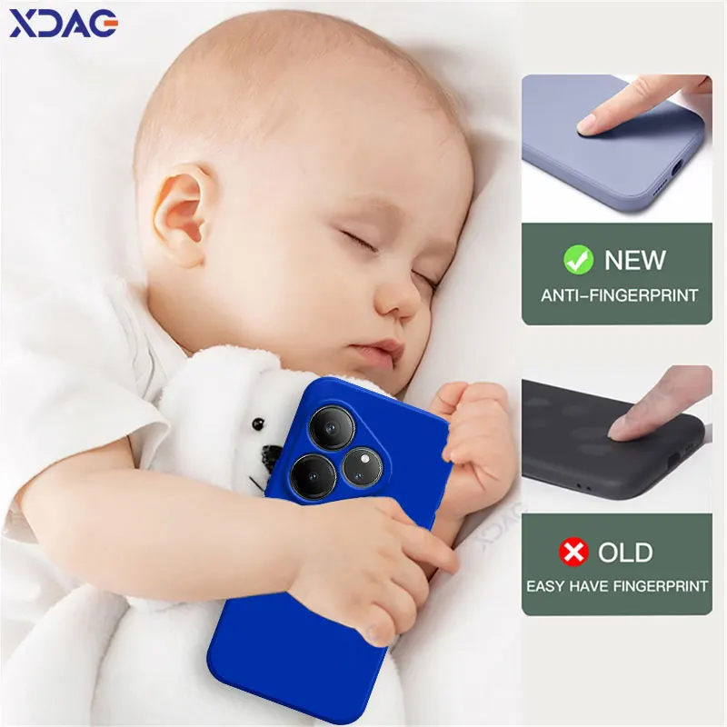 Funda cuadrada de silicona líquida para teléfono Realme GT Neo 6 SE 6T 5G 360, funda protectora suave a prueba de golpes, bolsa para móvil GT6 Neo6 6SE - imagen 5