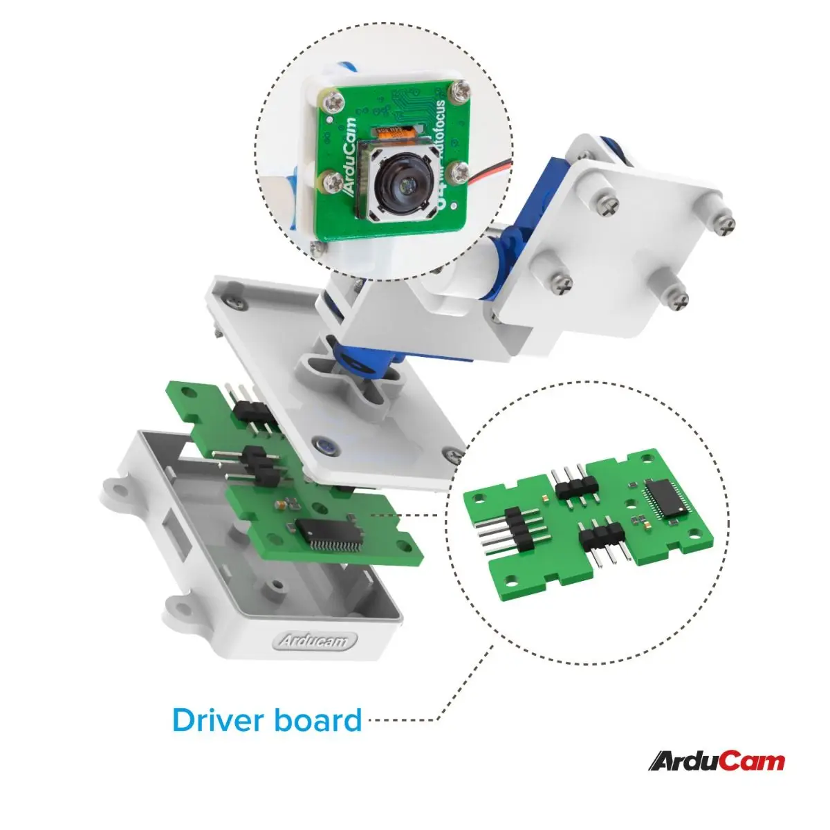 Arducam-Kit de cámara y Pan-Tilt para Raspberry Pi, 64MP - imagen 2