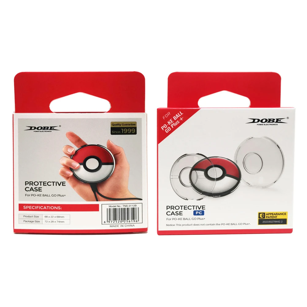 Estuche rígido para Pokemon Go Plus, funda de almacenamiento de cristal con correa de mano, funda transparente para PC, funda para Pokemon Go Plus + cristal - imagen 5