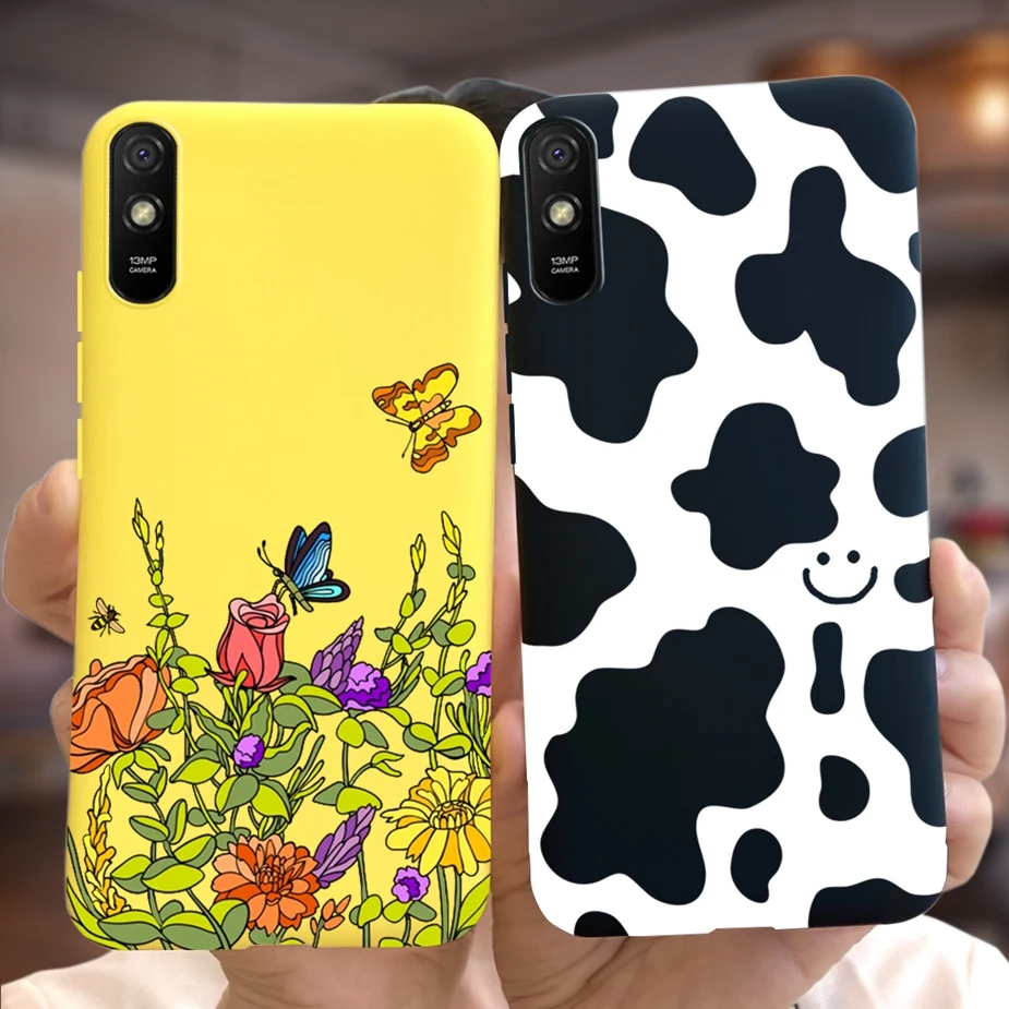 Funda de teléfono para Xiaomi Redmi 9A, carcasa bonita pintada con arte de moda, TPU suave, carcasa trasera de 6,53 pulgadas - imagen 5