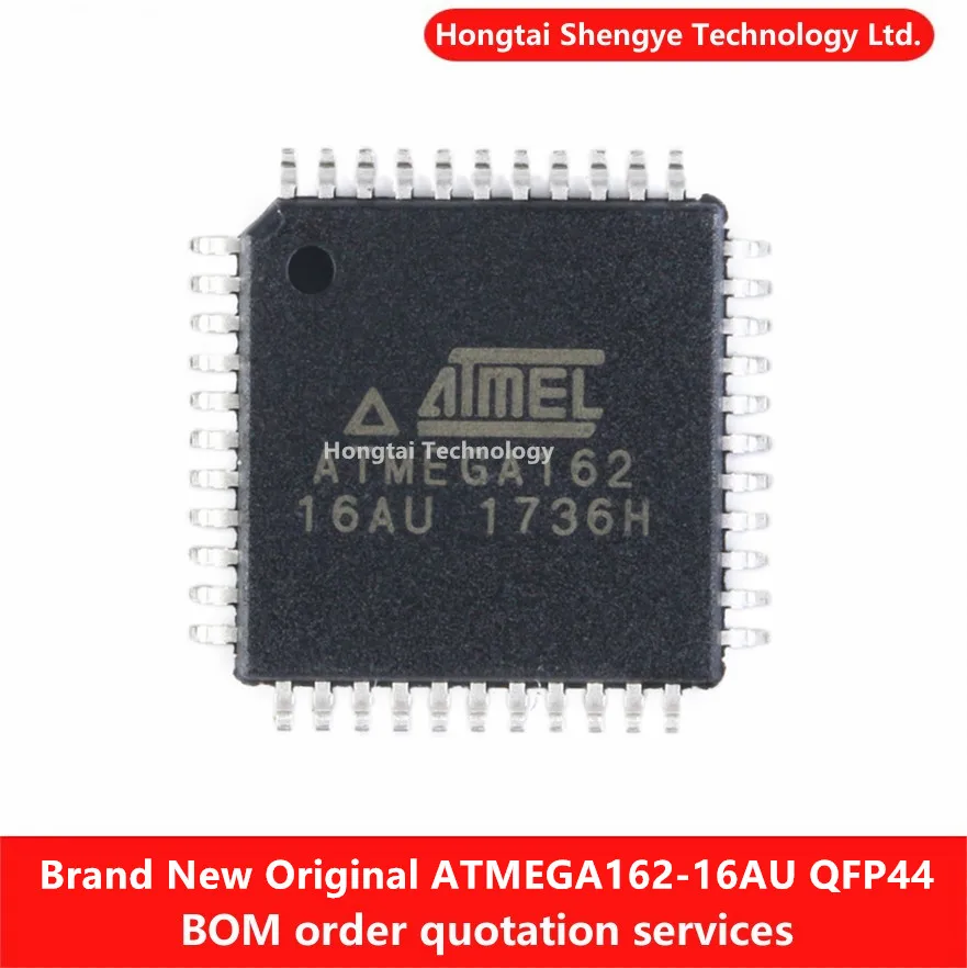 Nuevo microcontrolador original ATMEGA162-16AU TQFP-44 de 8 bits chip IC flash de 16K