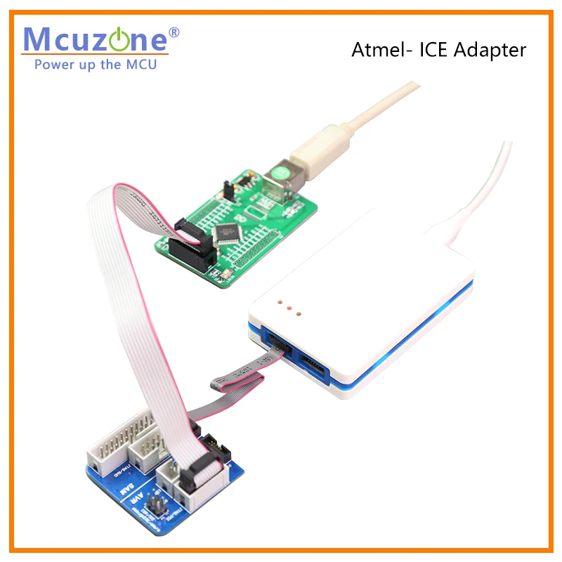 Mcuzone-placa adaptadora Atmel ICE 1,27 a 2,54 AVR(ISP JTAG PDI TPI) SAM(JTAG SWD), Kit adaptador de ATATMEL-ICE-ADPT, Envío Gratis - imagen 5