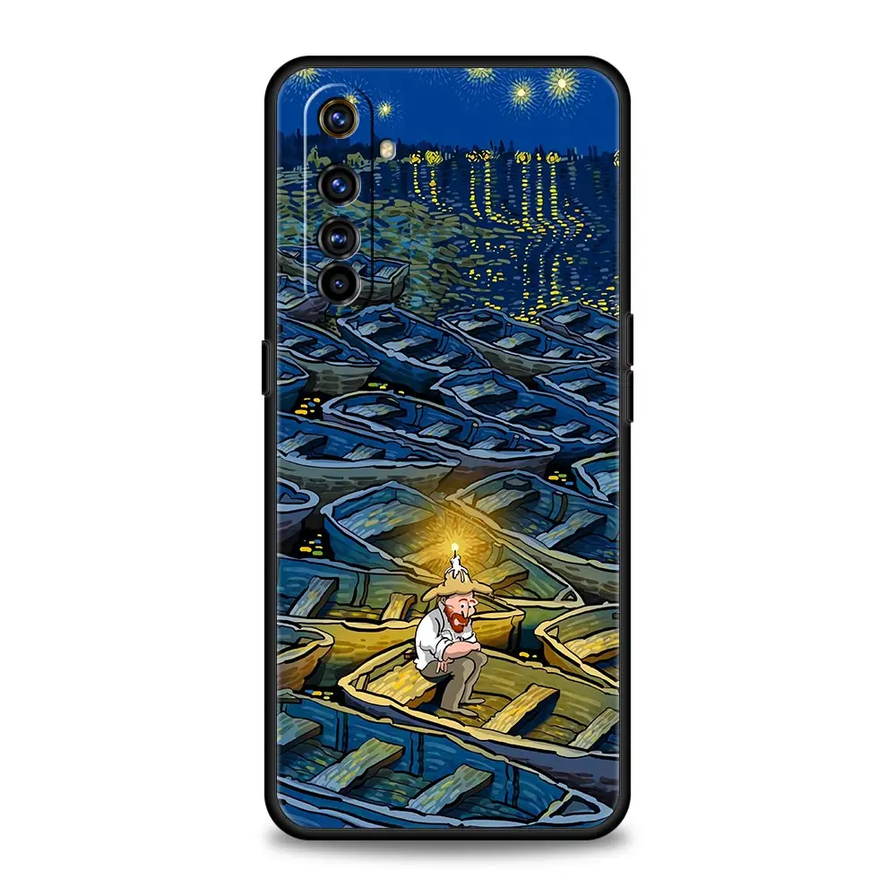 Funda de teléfono para Realme GT Neo 2, 3, 3T, 5, 12, 11, 5G, 10, 9, 8, 5G, 7, 6, GT5, GT3, GT2 Pro Plus, C21, C11, C25, pintura al óleo de Van Gogh Retro - imagen 2
