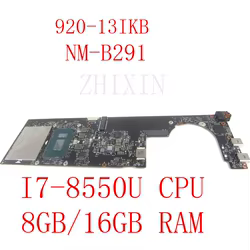 Placa base Lenovo Yoga 920-13IKB con Intel Core i7-8550U