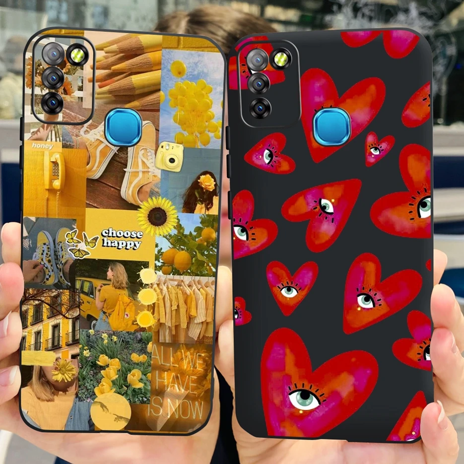 Funda trasera para Infinix Smart 5, carcasa de lujo pintada, 10 Lite, X657, X657B, X657C, para Infinix Hot 10 Lite Smart5 - imagen 4