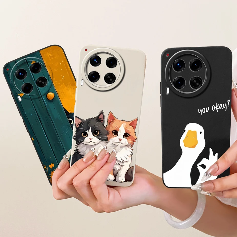 Para Tecno Camon 30 Pro funda CL8 lindo gato pato cubierta de dibujos animados a prueba de golpes funda de teléfono para Tecno Camon 30 Premier Camon30 Fundas suaves