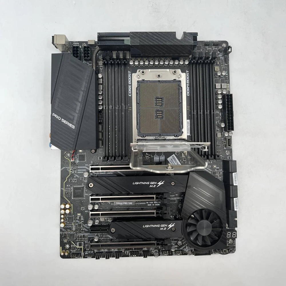 Para placa de escritorio MSI ATX TRX40 Socket sTRX4 DDR4 SATA3 compatible con procesadores AMD Ryzen Threadripper de tercera generación TRX40 PRO 10G - imagen 5