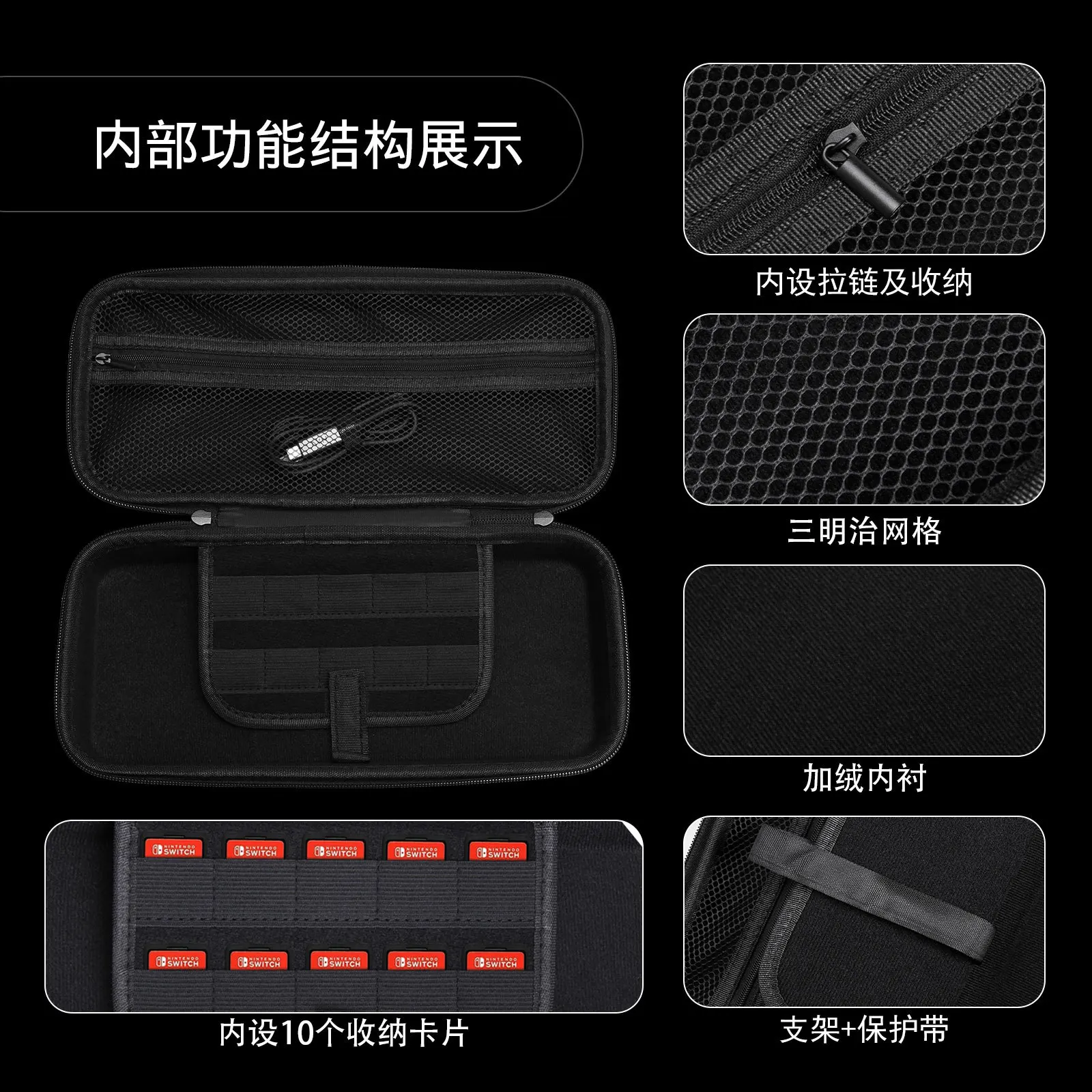 Estuche de transporte de cuero para Asus ROG Ally X, bolsa protectora portátil de viaje a prueba de golpes, accesorios para consola de juegos Asus ROG Ally - imagen 4
