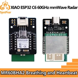 Seeed Studio XIAO ESP32-C6 MR60BHA2: radar mmWave de 60 GHz