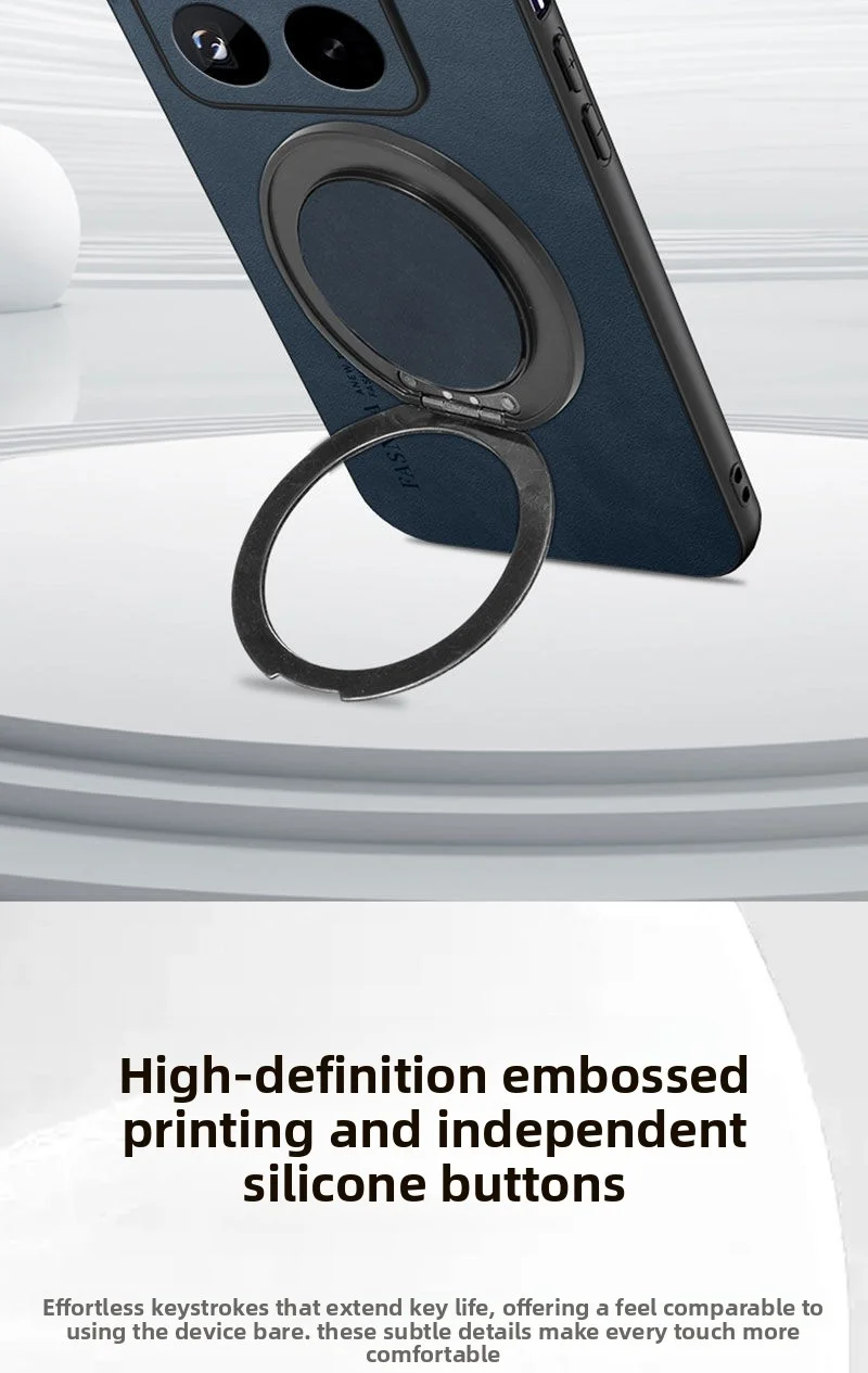 Para Xiaomi Mi 15T Pro funda de lujo de cuero PU anillo soporte cubierta trasera protectora magnética para Xiaomi Mi 15T 14T Pro 15Ultra Shell - imagen 4