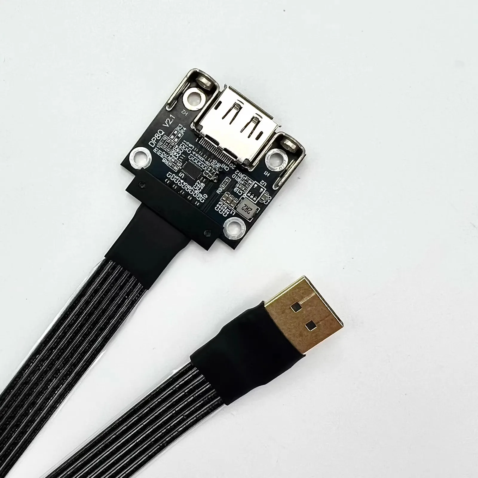 Cable GPU DisplayPort 2,1 V blindado 4K HDR 165Hz adaptador de puerto de pantalla DP V1.2/1,4/2,1 vídeo PC portátil TV Cable de cinta Displayport - imagen 4