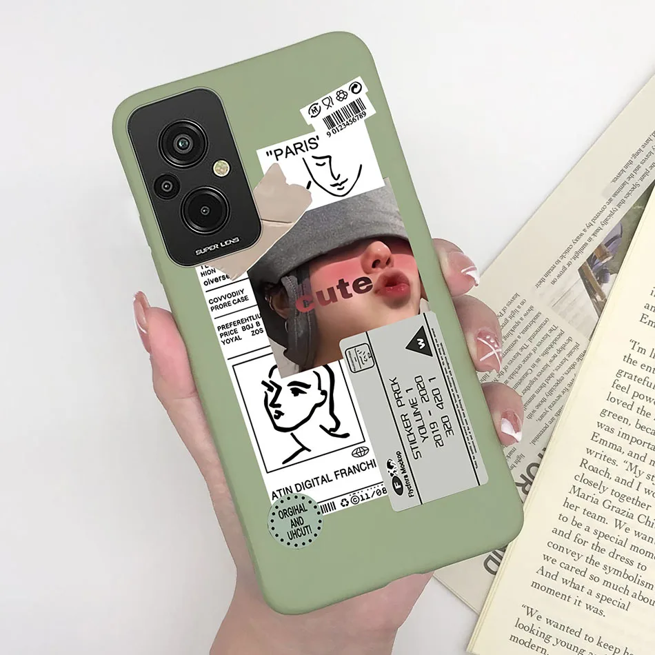 Funda de teléfono para xiaomi Redmi 11 Prime 4G, carcasa trasera y gato mate de silicona con forma de corazón, a prueba de golpes, 11 Prime - imagen 4