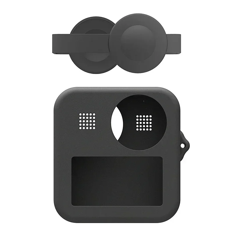Para Gopro Max Body funda protectora de silicona cubierta de lente cubierta antipolvo accesorios de Cámara de Acción - imagen 3