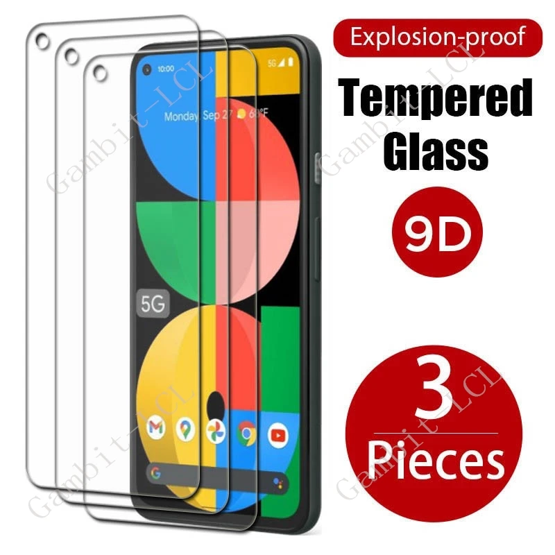 3PCS 9H HD Protective Tempered Glass For Google Pixel 5 GooglePixel5 Pixel5 Pixel5A 5A 5G Screen Protector Cover Film
