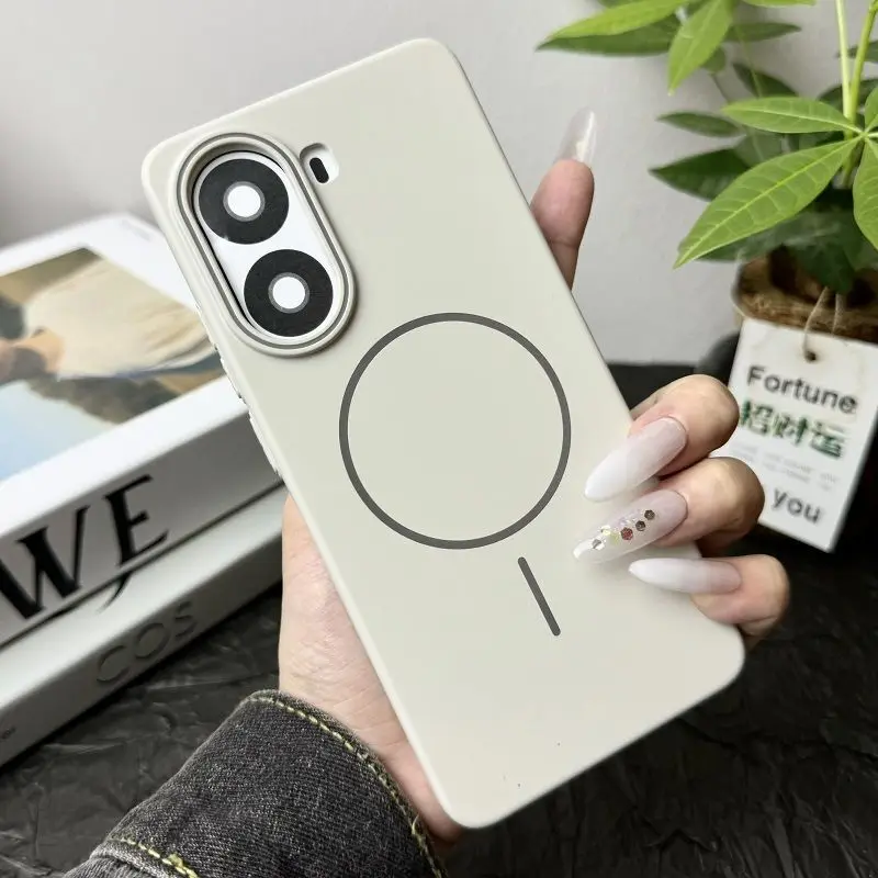 Funda translucidez magnética esmerilada mate a la moda para Xiaomi Poco F7 X7 Pro C71 C75 Magsafe
