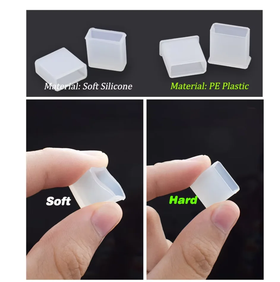 10 Uds tipo C USB C tapón antipolvo de silicona Protector de puerto de carga tapa de enchufe antipolvo para IPhone Samsung HUAWEI Xiaomi macho - imagen 2