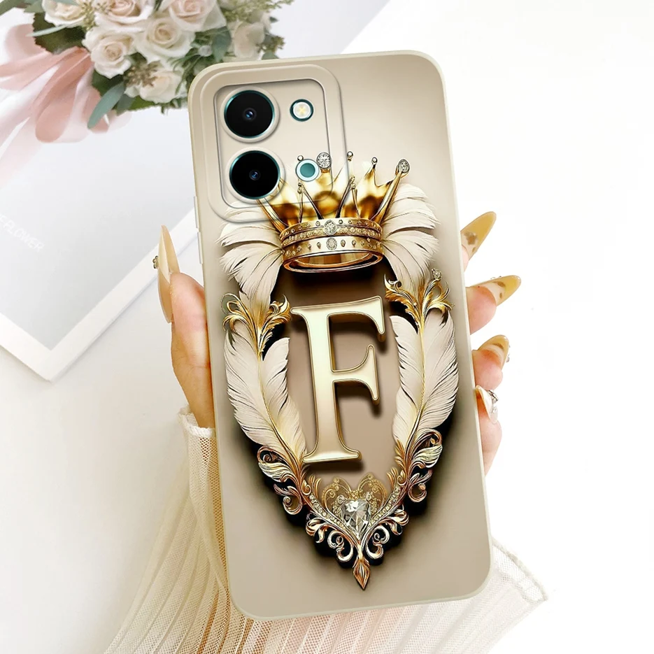 Para Vivo Y28 4G funda V2352 Cool moda letras cubierta suave funda de teléfono de silicona para Vivo Y28 5G V2315 Y 28 VivoY28 4G Fundas bolsas - imagen 3