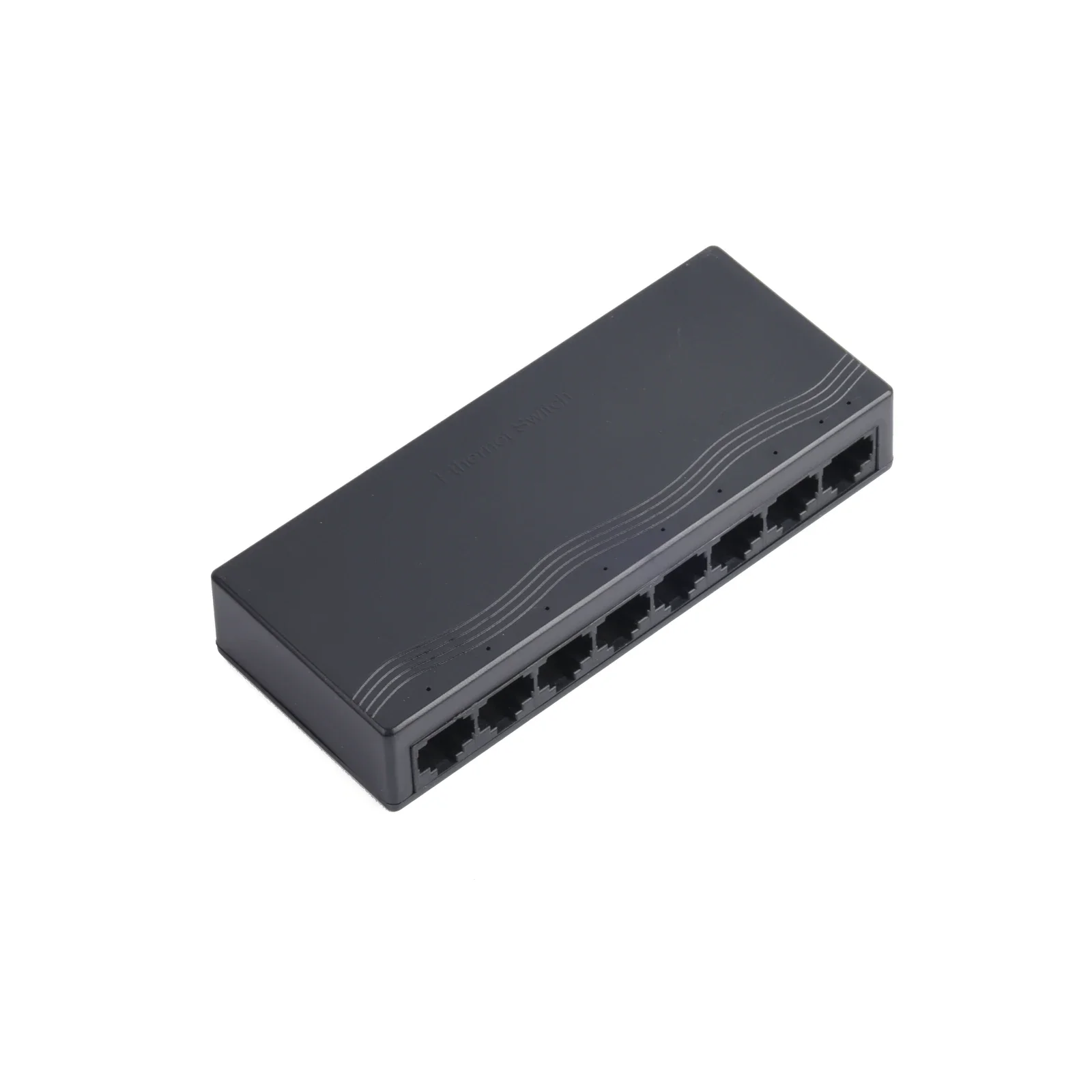 1 Uds Mini 8 puertos 100Mbps RJ45 interruptor de red rápido conmutador inteligente Hub carcasa ABS con divisor de Internet de alimentación de EE. UU. para cámara IP AP - imagen 3