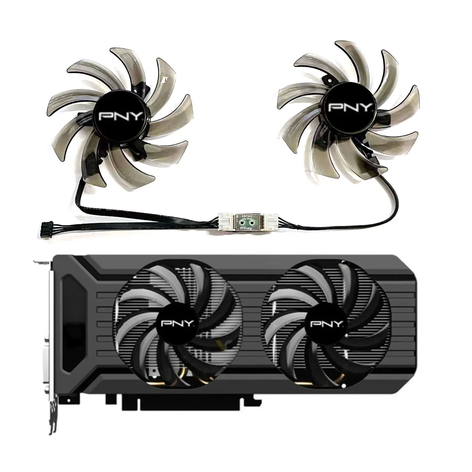 Reemplazo de tarjeta gráfica, nuevo, 85MM, 4 pines, GA91S2U, GTX1060, 1070TI, GPU, PNY, Geforce, GTX1060, 1070ti, V2