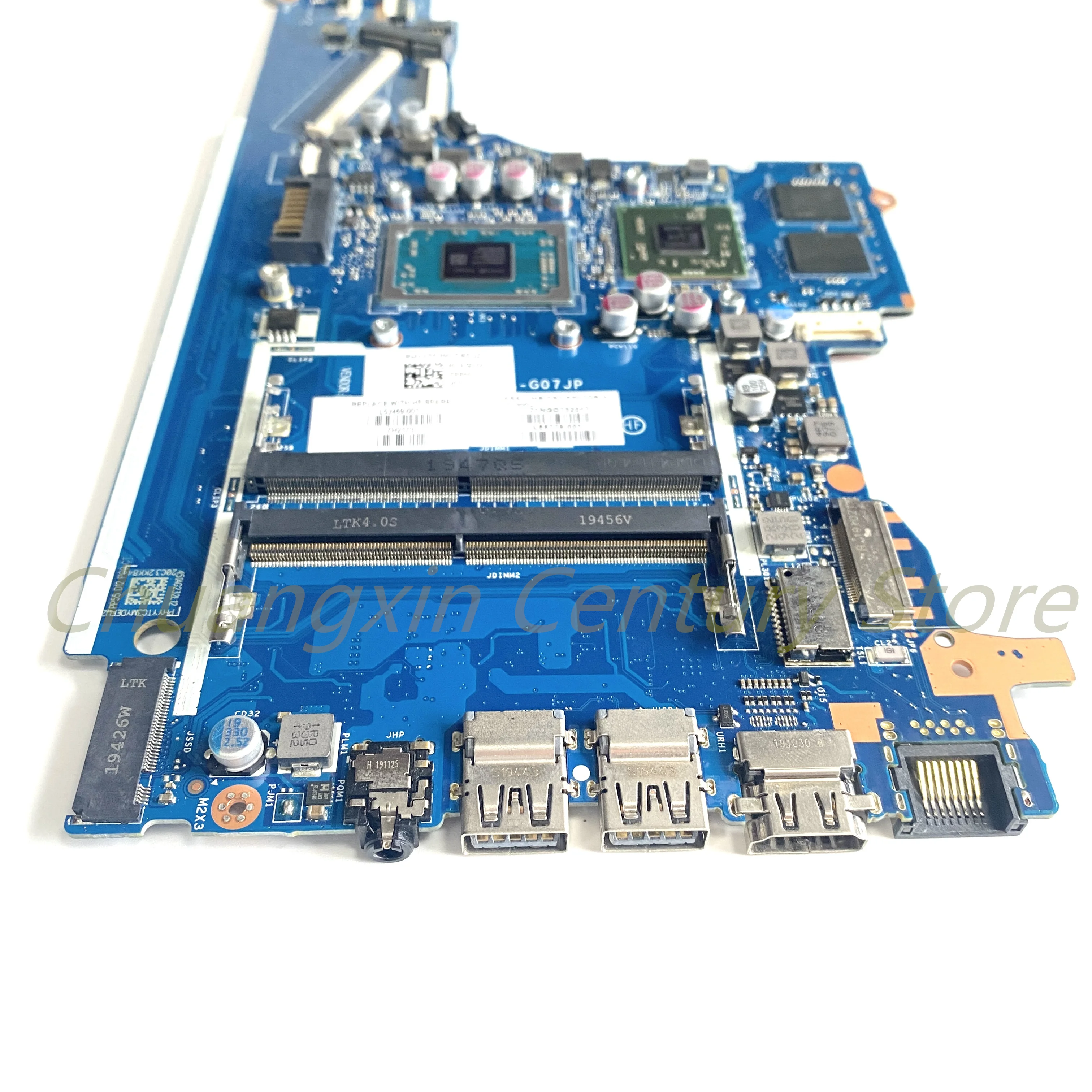 Para HP 15T-DB 15-DB 15-DX placa base de computadora portátil FPP55 LA-G07JP con R3-3200U R5-3500U R7-3700U CPU GPU 100% probado trabajo completo - imagen 3