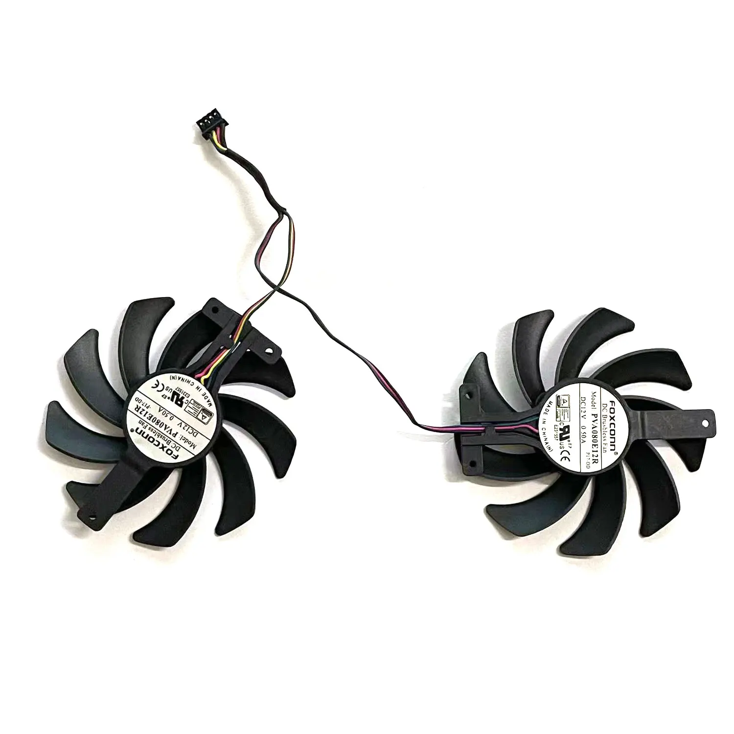 UKGF nuevo ventilador de CPU 85MM 4PIN PVA080E12R RX5600 para ASROCK Radeon RX 5500 5600 XT Phantom ventilador de tarjeta gráfica para juegos - imagen 4