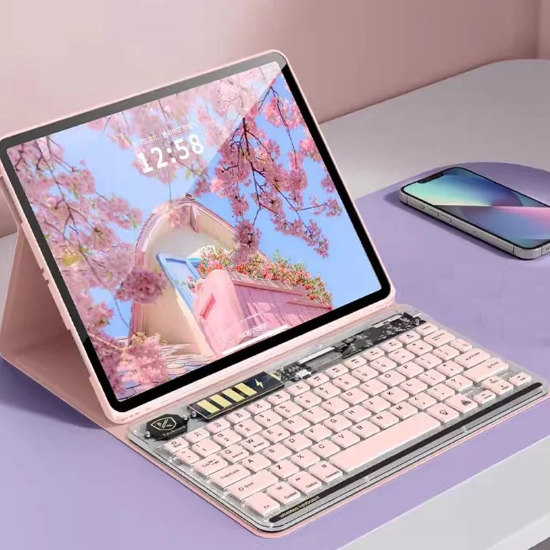 Funda de cristal transparente para Lenovo Tab M11 Plus 11,5 pulgadas 2024 K11 B11 M11 P11 Pro 2nd 11.2 Plus 2nd 11.5 M10 Gen 3.a funda para teclado - imagen 3