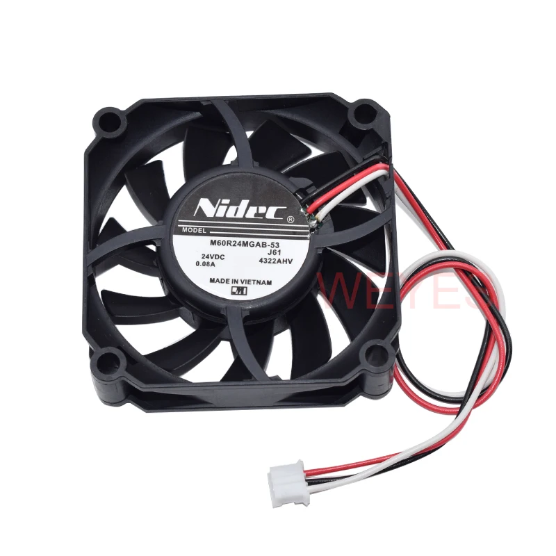 Ventilador NIDEC 1519 24V 60x60mm 3 pines fuente alimentación - imagen 2
