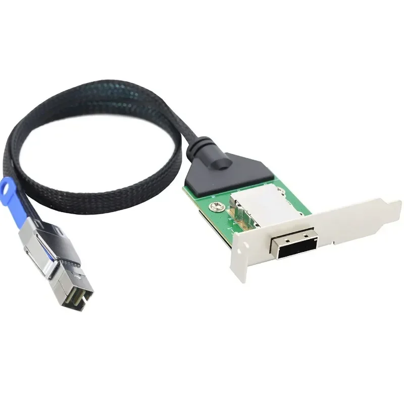 Mini SAS HD SFF-8644 a HD-8088 Cable de conversión de tarjeta adaptadora de servidor de curva hembra - imagen 4