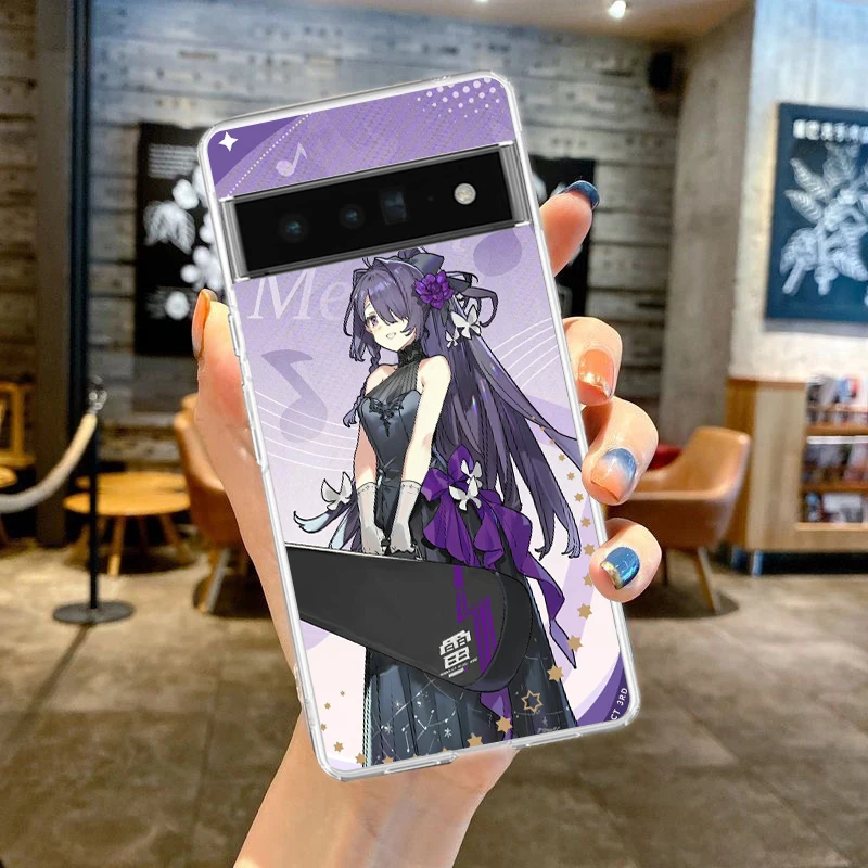 Honkai Impact-funda de silicona a prueba de golpes para teléfono, carcasa transparente suave para Google Pixel 8, 7, 6 Pro, 6A, 5, 4, 5A, 4A, 3A, XL, 5G - imagen 5
