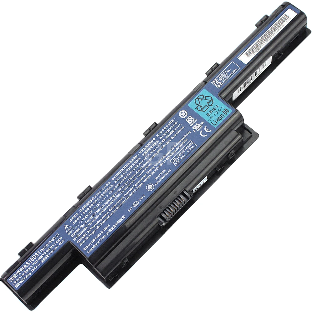 Batería Original AS10D31 para portátil Acer Aspire, 10,8 V, 48WH, 741G, 5741G, 4738ZG, 4253, 5750G, 4750, AS10D51, AS10D61, AS10D71 - imagen 3