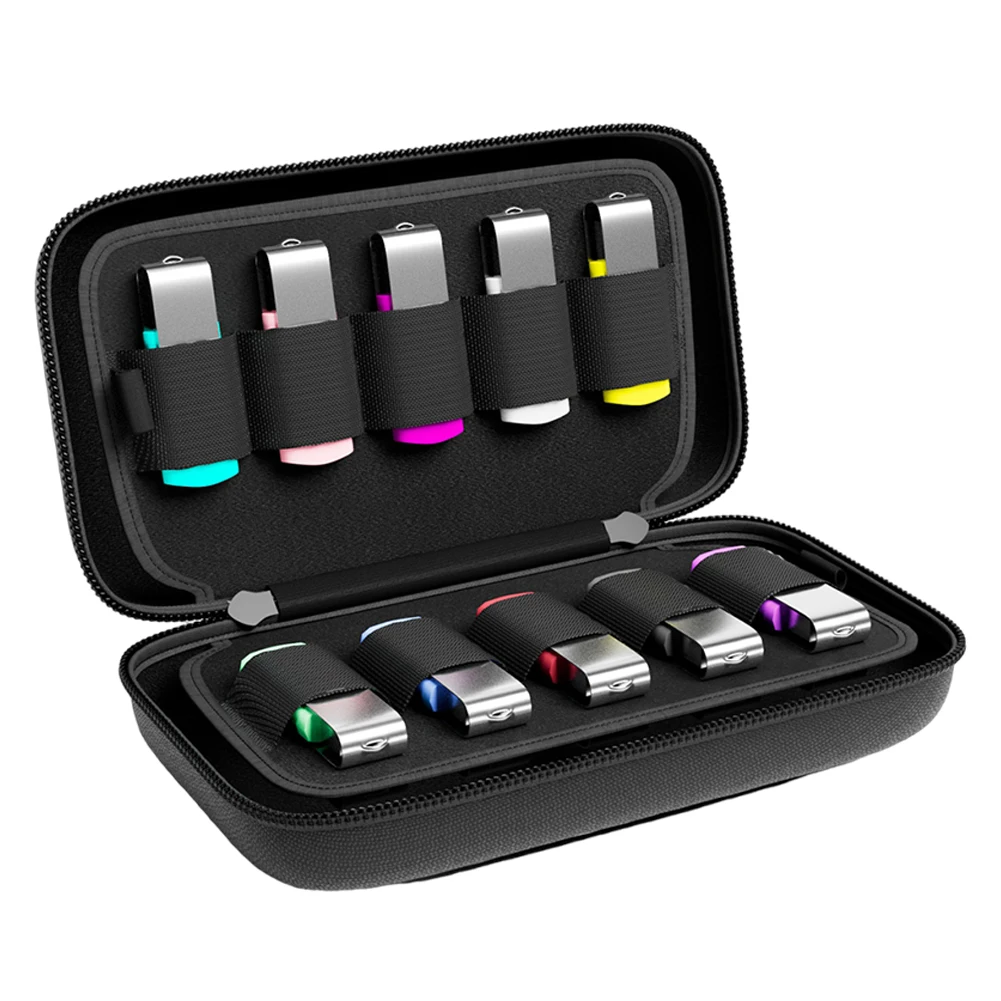 Estuche para unidad Flash USB, estuche rígido a prueba de polvo con soporte USB, estuche de almacenamiento, organizador de accesorios electrónicos para bolígrafo con unidad Flash USB - imagen 2