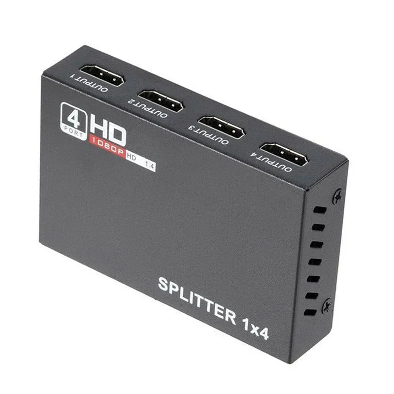 Convertidor de Audio y vídeo divisor HDMI 1080p 1x4 1 en 4 salida adaptador de pantalla multipantalla para cámara PS5 portátil PC a proyector de TV - imagen 3