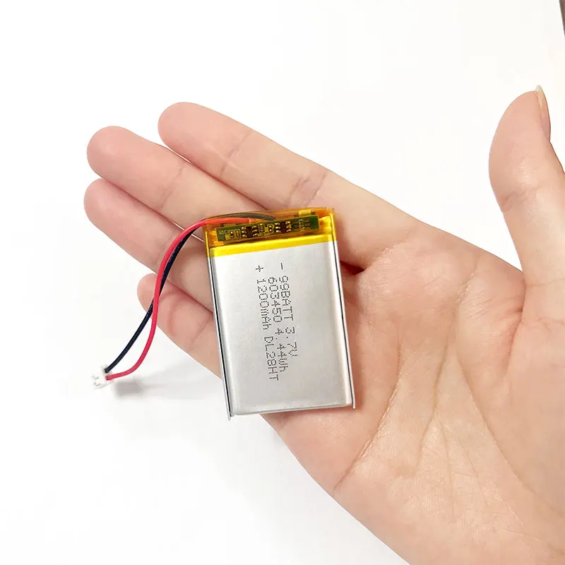 10 piezas 603450 063450   Baterías recargables del polímero de litio de la batería de 1200mAh 3.7V 653450   para cerradura de huella digital con control remoto - imagen 3