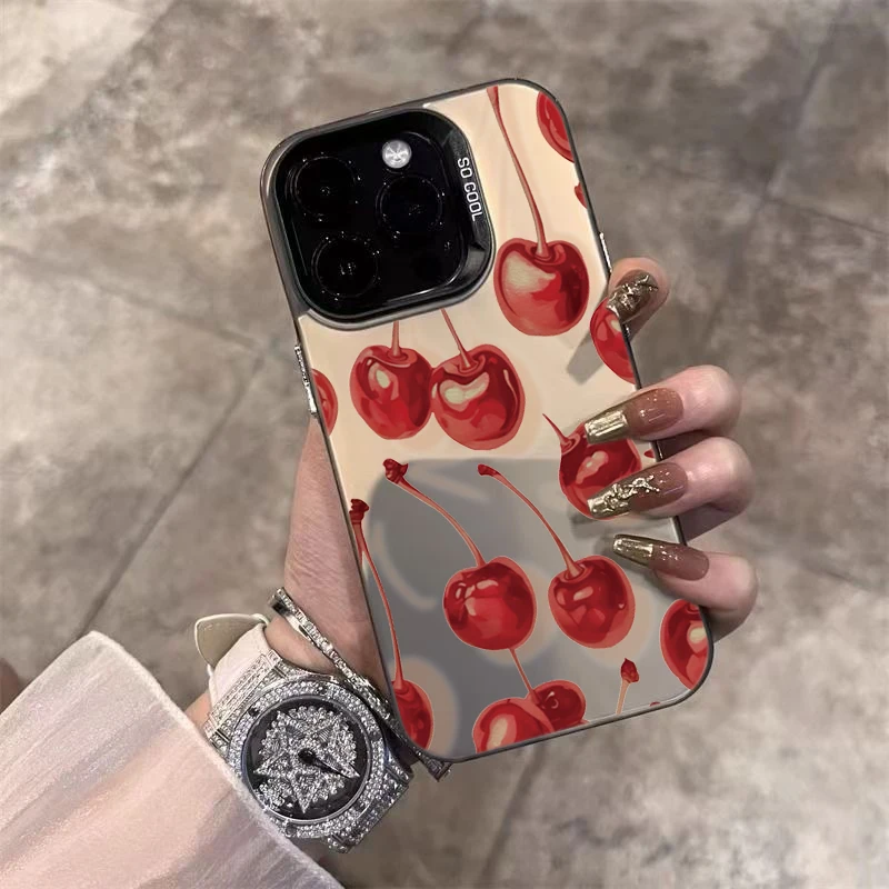 Funda de teléfono con patrones de cereza roja para Xiaomi Redmi 14 Pro Plus 5G 14 13 12 11 10 Redmi 15C 14C 13C cubierta de parachoques de silicona a prueba de golpes - imagen 2