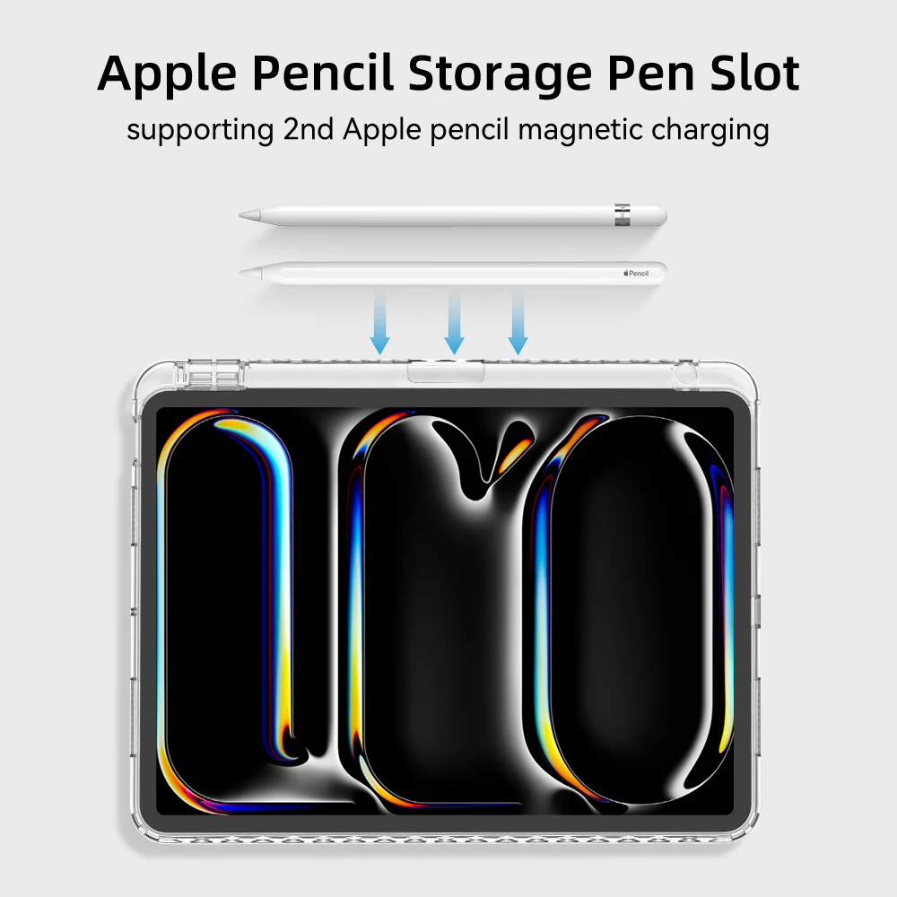 Para iPad Air 5 funda 2024 Air 6 11 iPad Pro 11 12,9 13 10 Gen 10,2 9th 8th 7th 9,7 6th 5th Mini 7 6 funda inteligente con portalápices - imagen 3