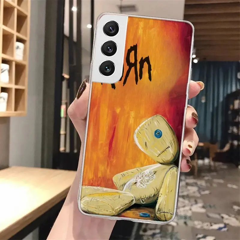 K-Korn Rock Band Funda de teléfono con llamada de silicona para Samsung Galaxy S23 S24 S25 Ultra S21 Plus S20 FE S22 S10 + Funda de borde - imagen 2