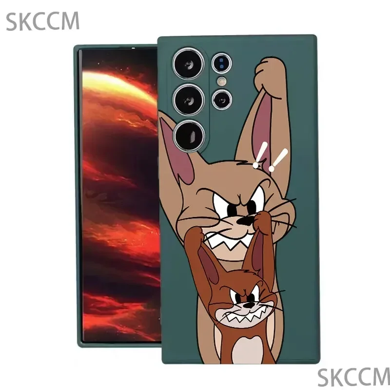 Funda de teléfono divertida Tom and Jerry Angry para Samsung Galaxy S24 Ultra S23FE S22 S20 Plus A15 A35 A50 A51 A54 A55 A71 A72 A73 - imagen 5